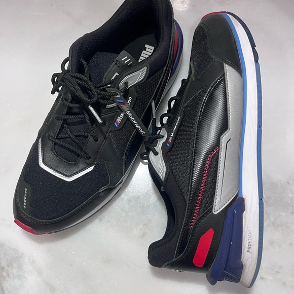 Puma Motorsport BMW Black and Red Sneakers, US9 - Picture 1 of 7